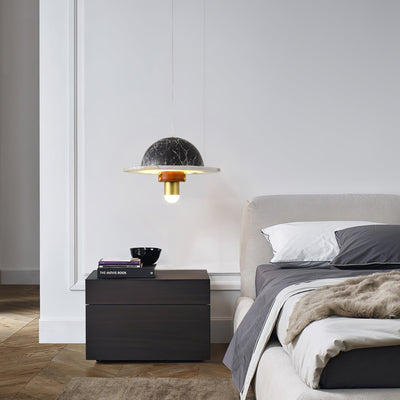 Jutta Pendant Lamp Marble Leather Fusion
