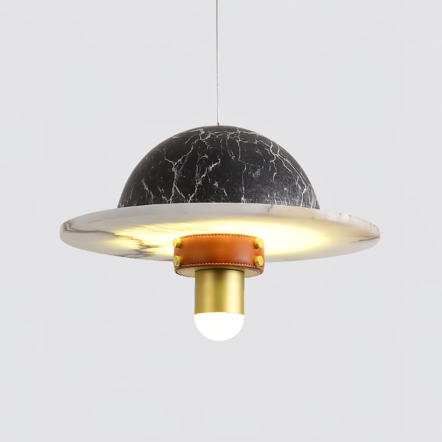 Jutta Pendant Lamp Marble Leather Fusion