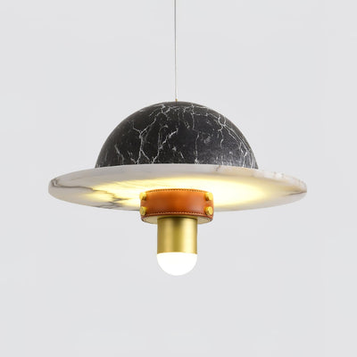 Jutta Pendant Lamp Marble Leather Fusion