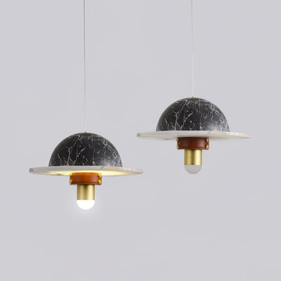 Jutta Pendant Lamp Marble Leather Fusion