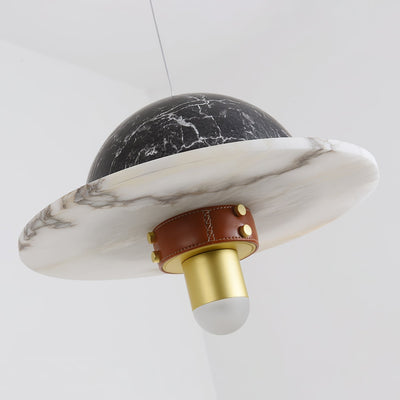 Jutta Pendant Lamp Marble Leather Fusion