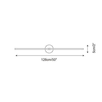 Wall Lamp Minimalist Linear Rod Double End Accent Modern Style - Neutral Decor