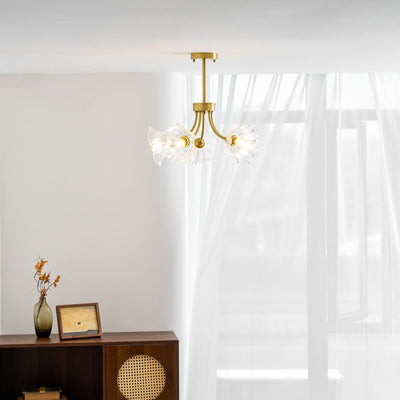 Glenwell Flower Glass Chandelier