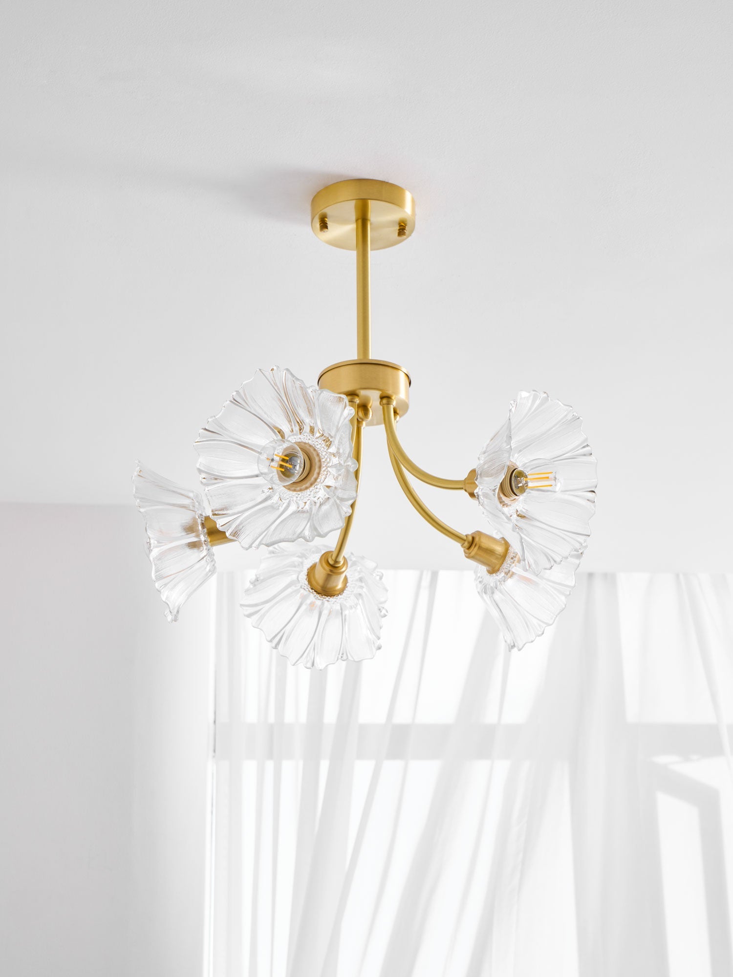 Glenwell Flower Glass Chandelier