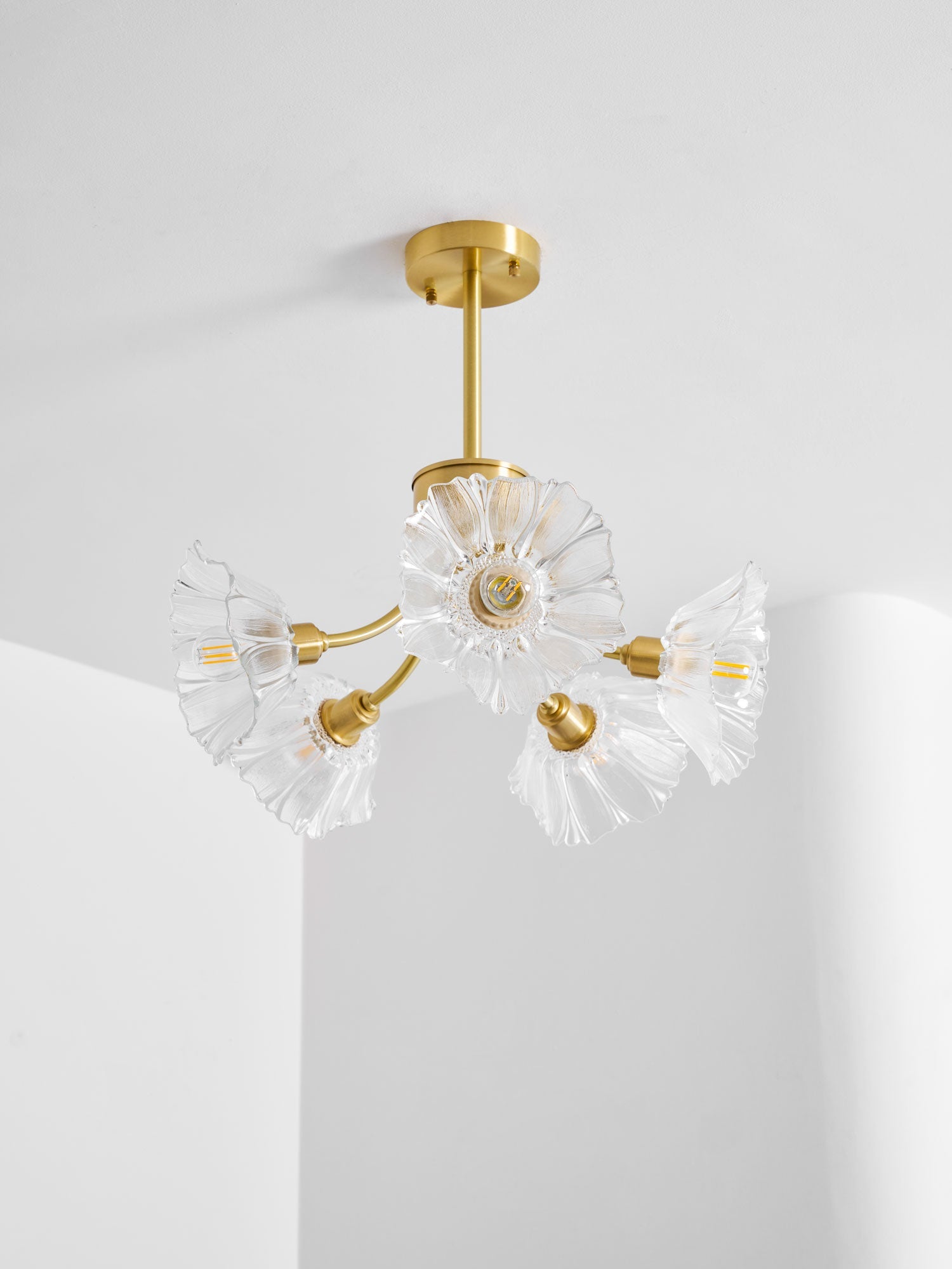Glenwell Flower Glass Chandelier