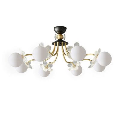 Orlaeila Art Blossom Flower Glass Chandelier