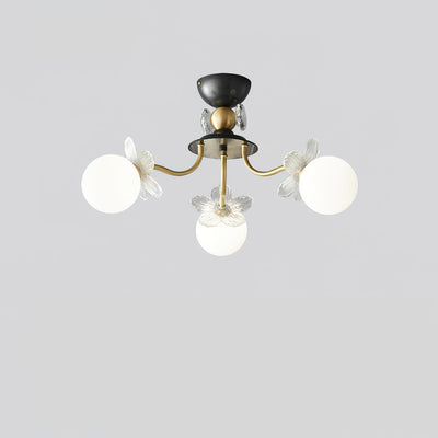 Orlaeila Art Blossom Flower Glass Chandelier