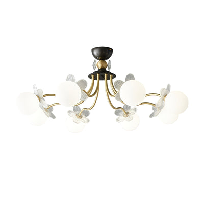 Orlaeila Art Blossom Flower Glass Chandelier