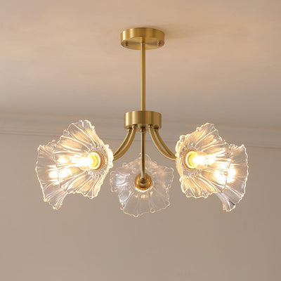 Glenwell Flower Glass Chandelier