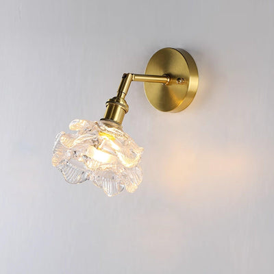 Petal Vintage Brass Wall Lamp