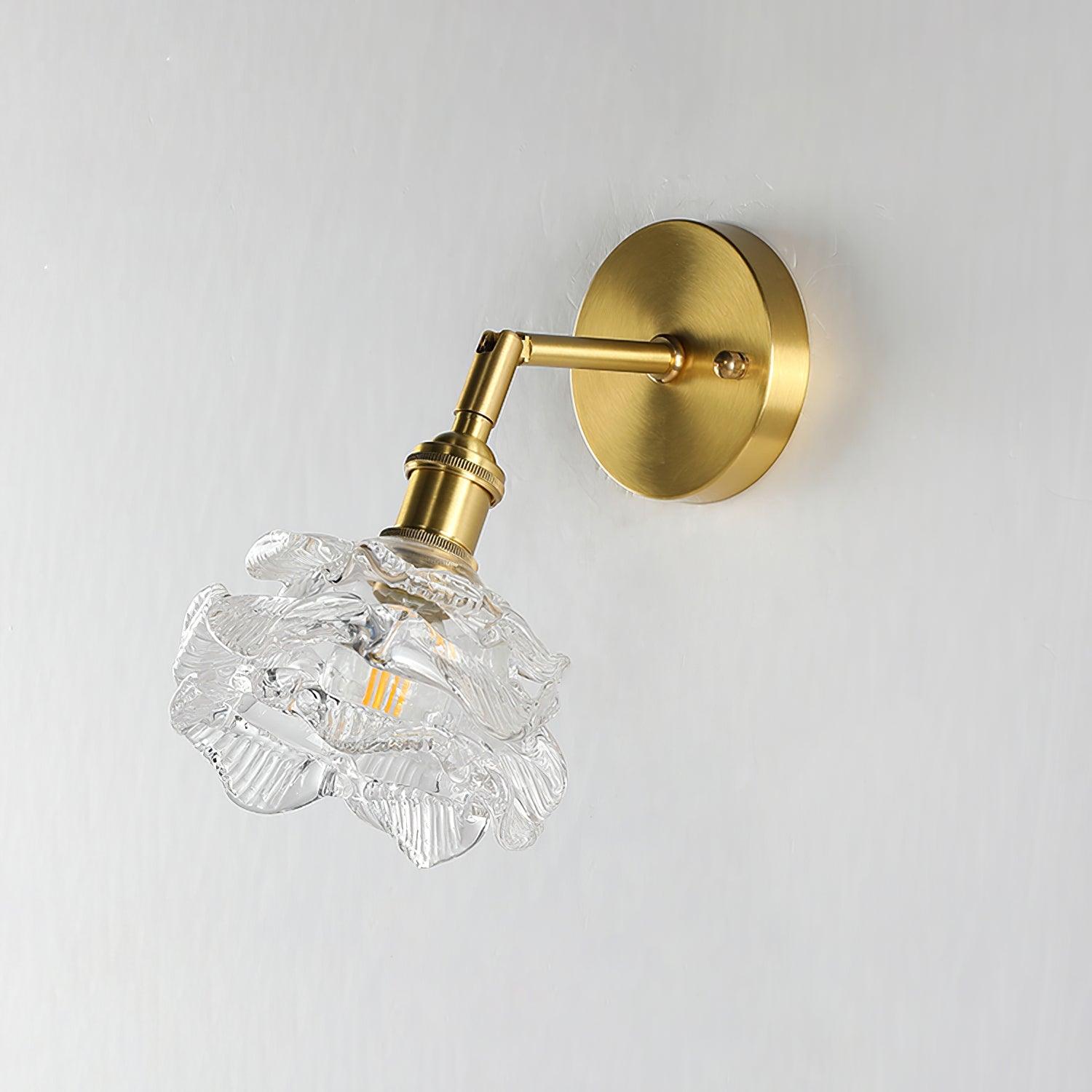 Petal Vintage Brass Wall Lamp