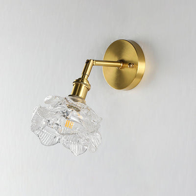 Petal Vintage Brass Wall Lamp
