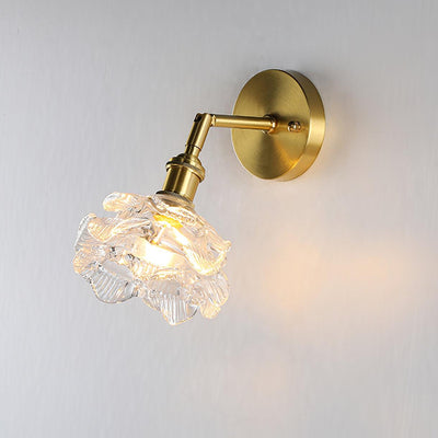 Petal Vintage Brass Wall Lamp