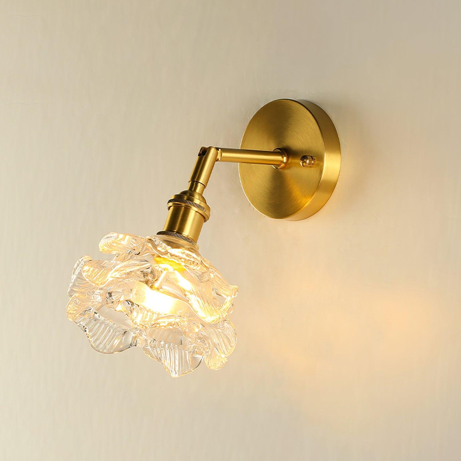 Petal Vintage Brass Wall Lamp