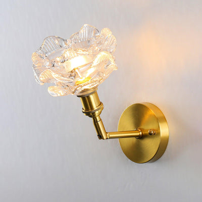 Petal Vintage Brass Wall Lamp