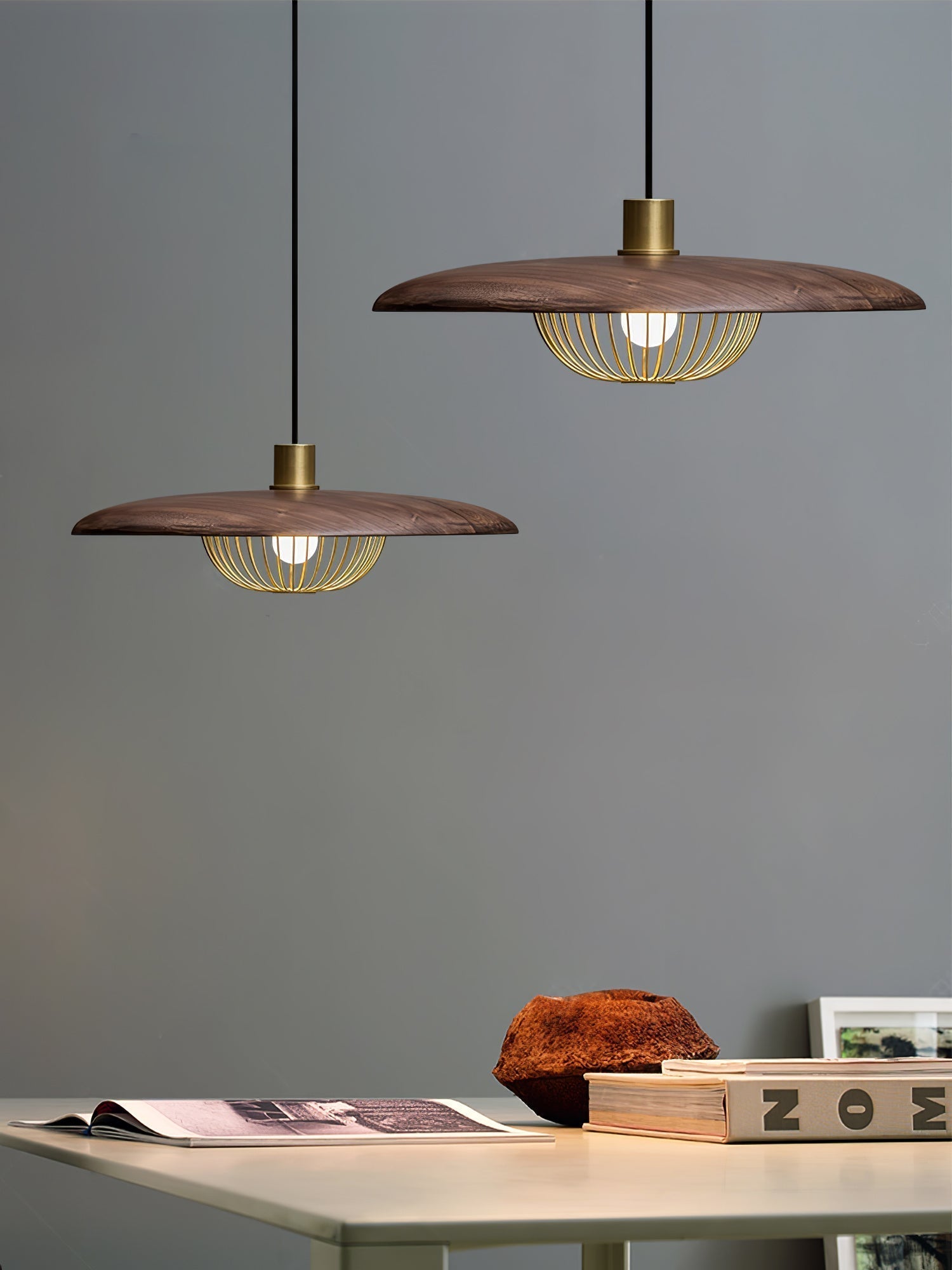 Rinoira Wood Retro Vintage Pendant Lamp