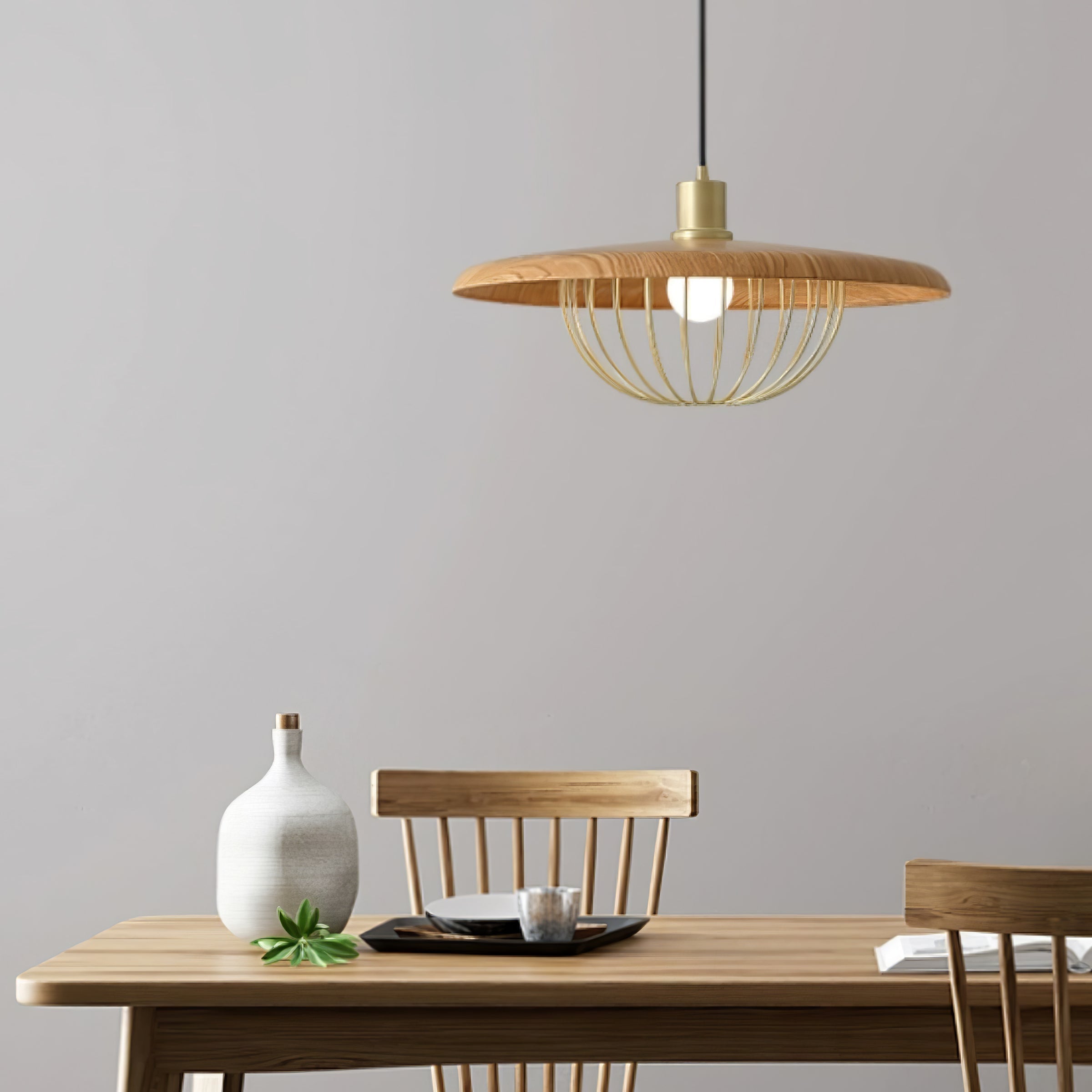 Rinoira Wood Retro Vintage Pendant Lamp