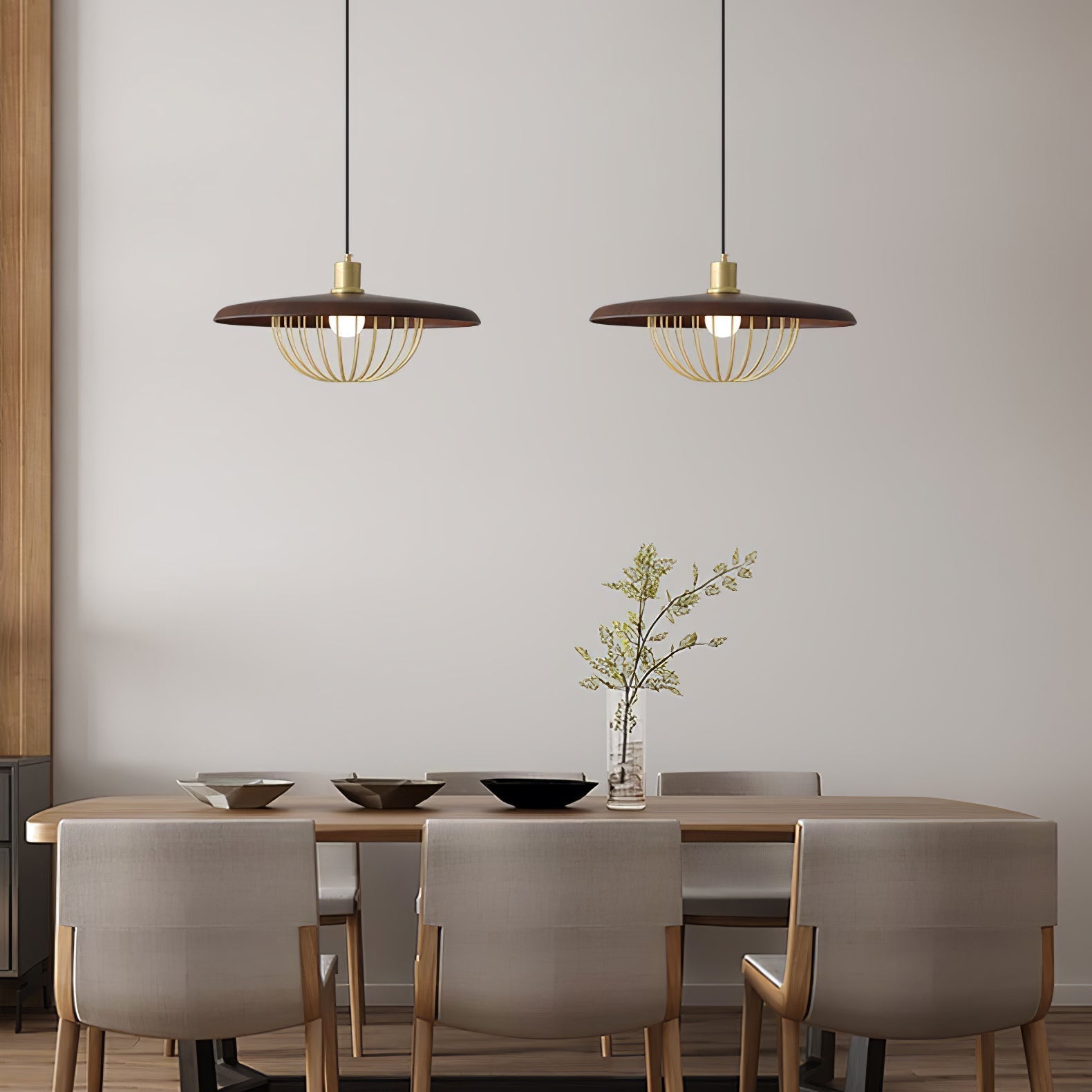 Rinoira Wood Retro Vintage Pendant Lamp
