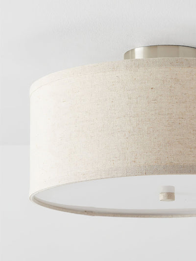 Qilvo Ceiling Light Linen Shade Simple Elegant