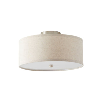 Qilvo Ceiling Light Linen Shade Simple Elegant