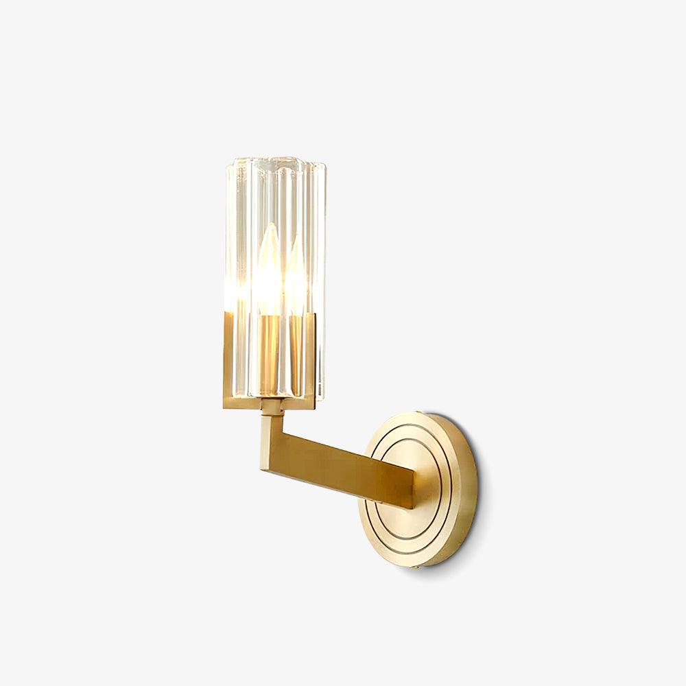 Coen Premium Elegance Brass Glass Wall Lamp