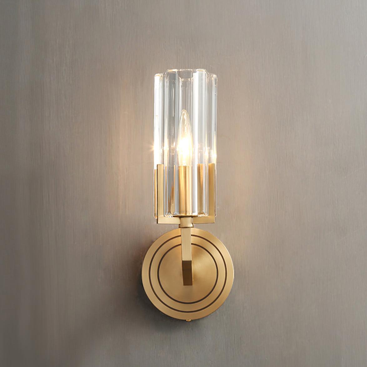 Coen Premium Elegance Brass Glass Wall Lamp