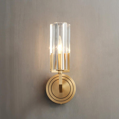 Coen Premium Elegance Brass Glass Wall Lamp