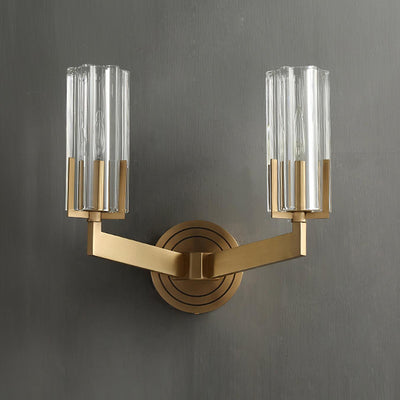 Coen Premium Elegance Brass Glass Wall Lamp