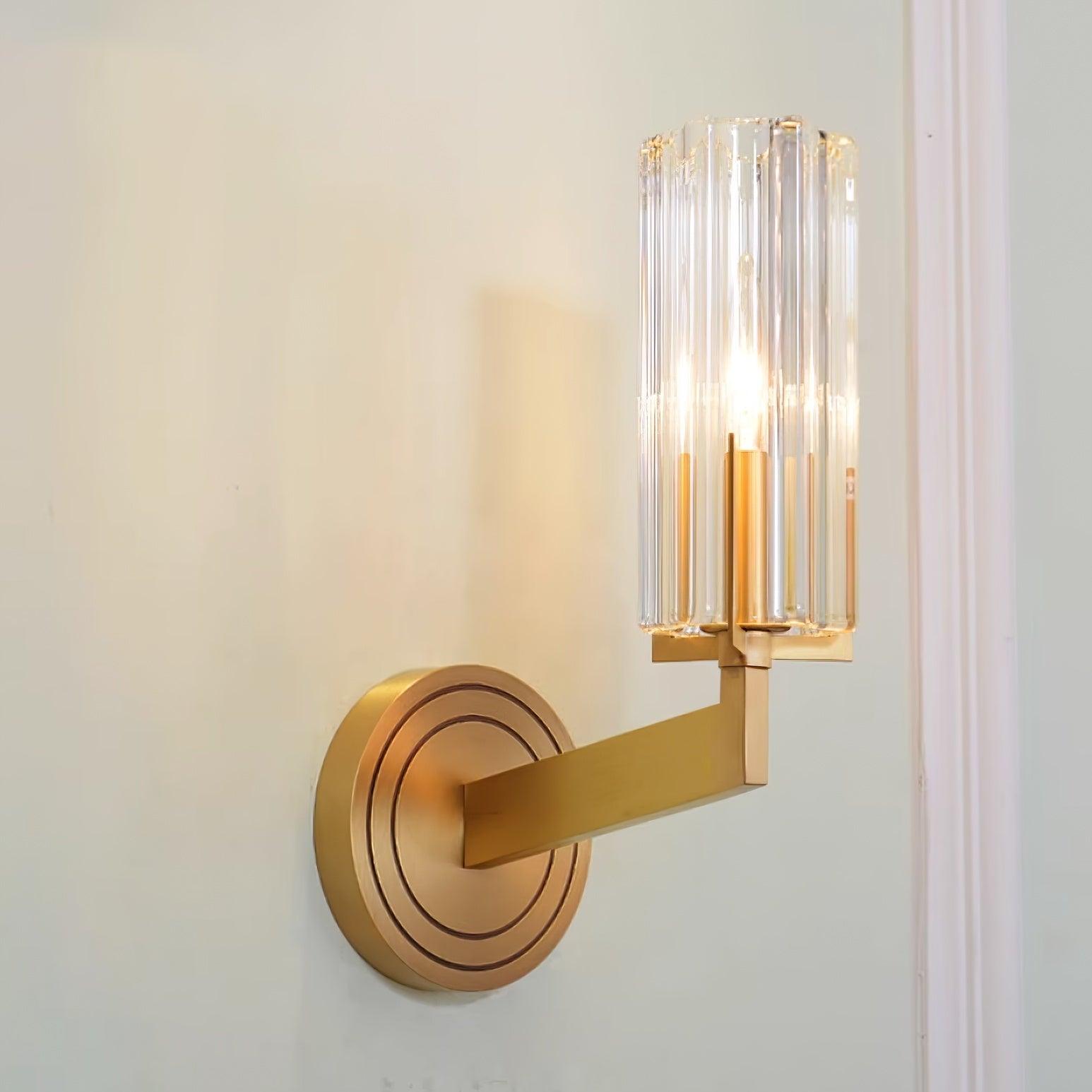 Coen Premium Elegance Brass Glass Wall Lamp