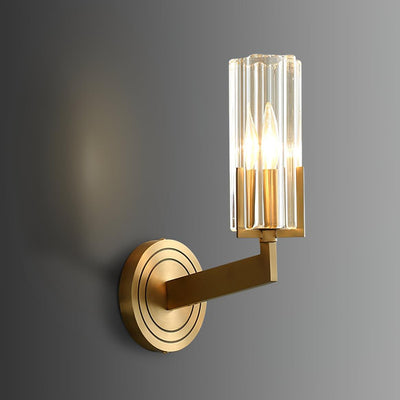 Coen Premium Elegance Brass Glass Wall Lamp
