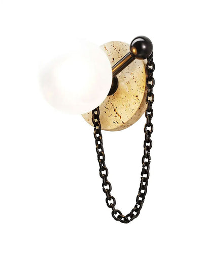 Petelise Marble Globe Wall Sconce