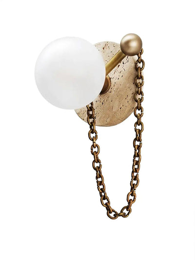 Petelise Marble Globe Wall Sconce