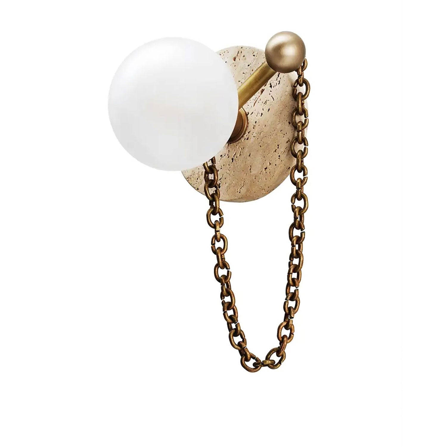 Petelise Marble Globe Wall Sconce