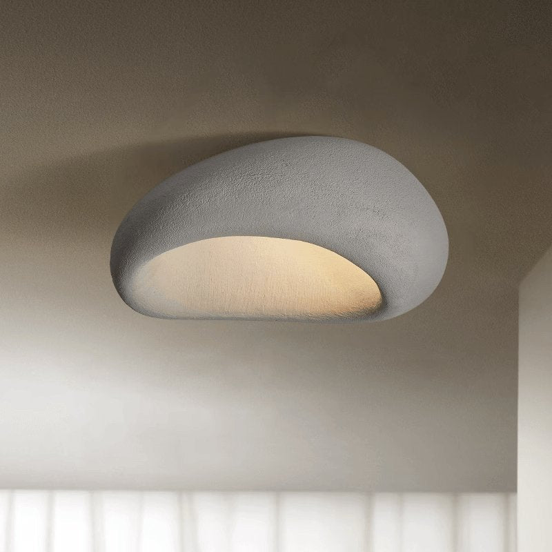 Solara Ceiling Lamp with Japanese Wabi-Sabi Moon
