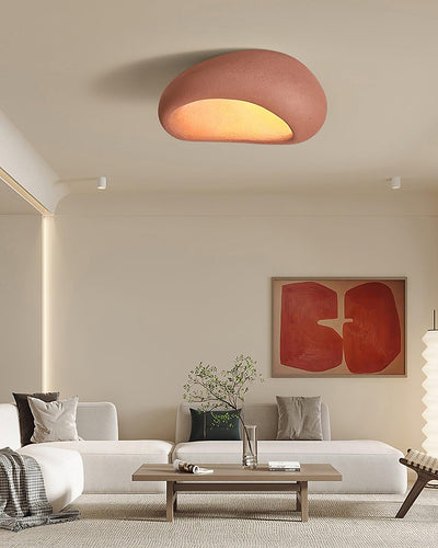 Solara Ceiling Lamp with Japanese Wabi-Sabi Moon