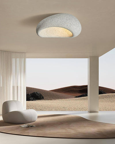 Solara Ceiling Lamp with Japanese Wabi-Sabi Moon