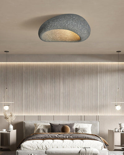 Solara Ceiling Lamp with Japanese Wabi-Sabi Moon