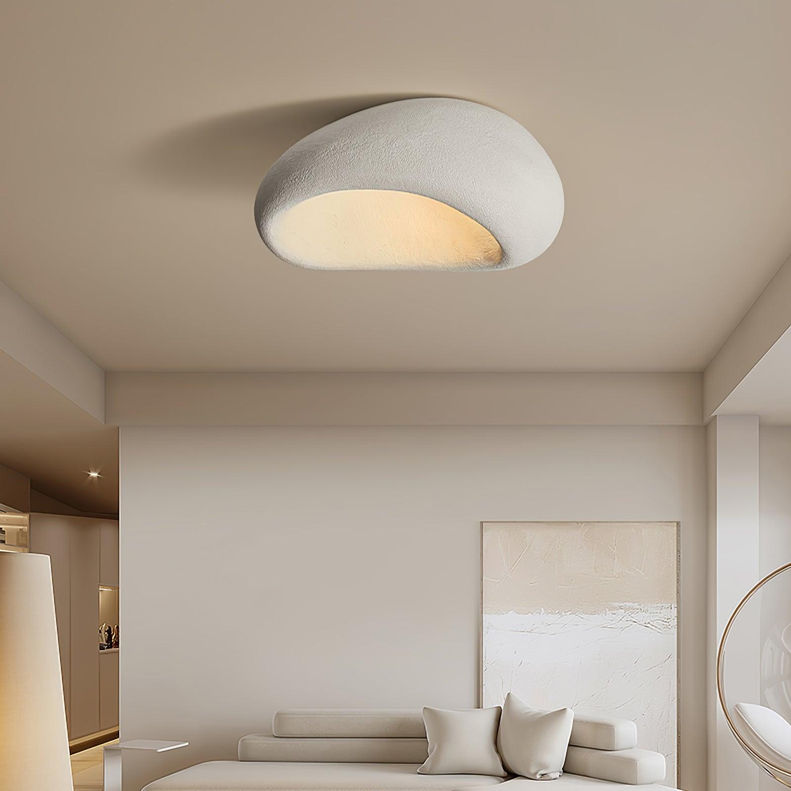 Solara Ceiling Lamp with Japanese Wabi-Sabi Moon
