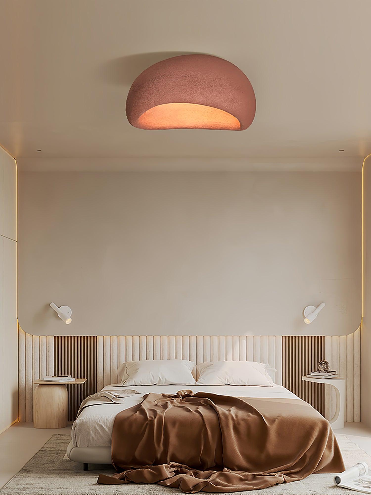 Solara Ceiling Lamp with Japanese Wabi-Sabi Moon