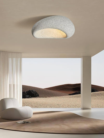 Solara Ceiling Lamp with Japanese Wabi-Sabi Moon