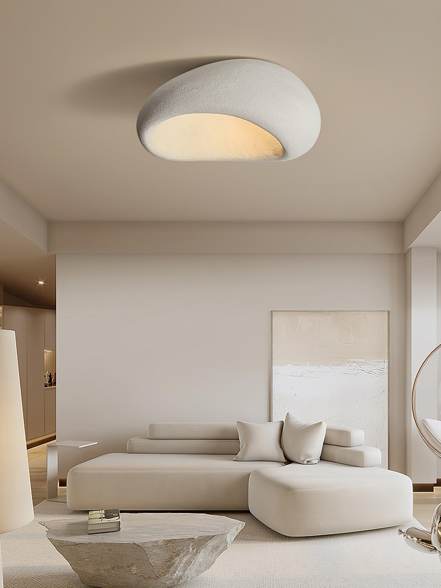 Solara Ceiling Lamp with Japanese Wabi-Sabi Moon
