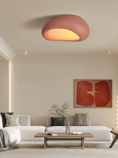Solara Ceiling Lamp with Japanese Wabi-Sabi Moon