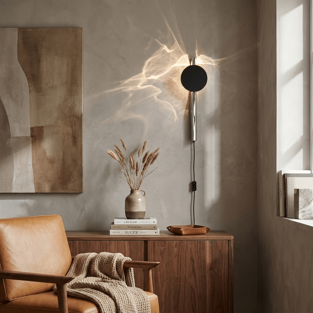 Kinetic Shadow Plug-in Wall Lamp