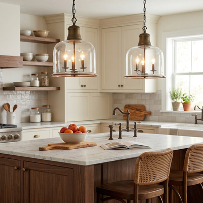 Lindenshire Glass Linear Pendant Light