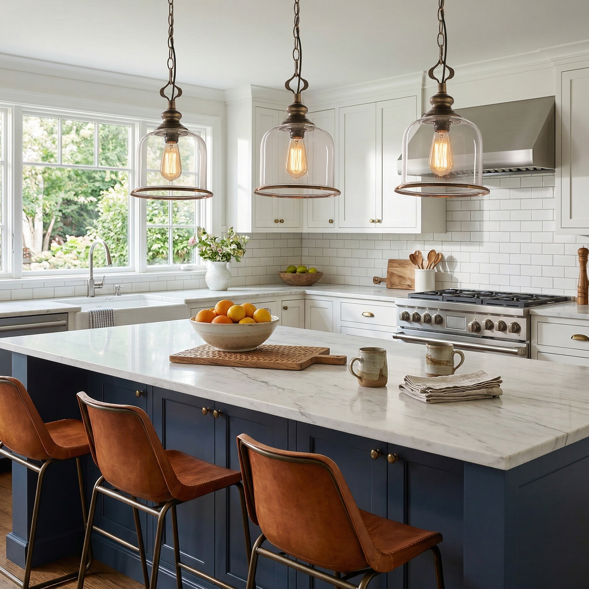 Lindenshire Glass Linear Pendant Light