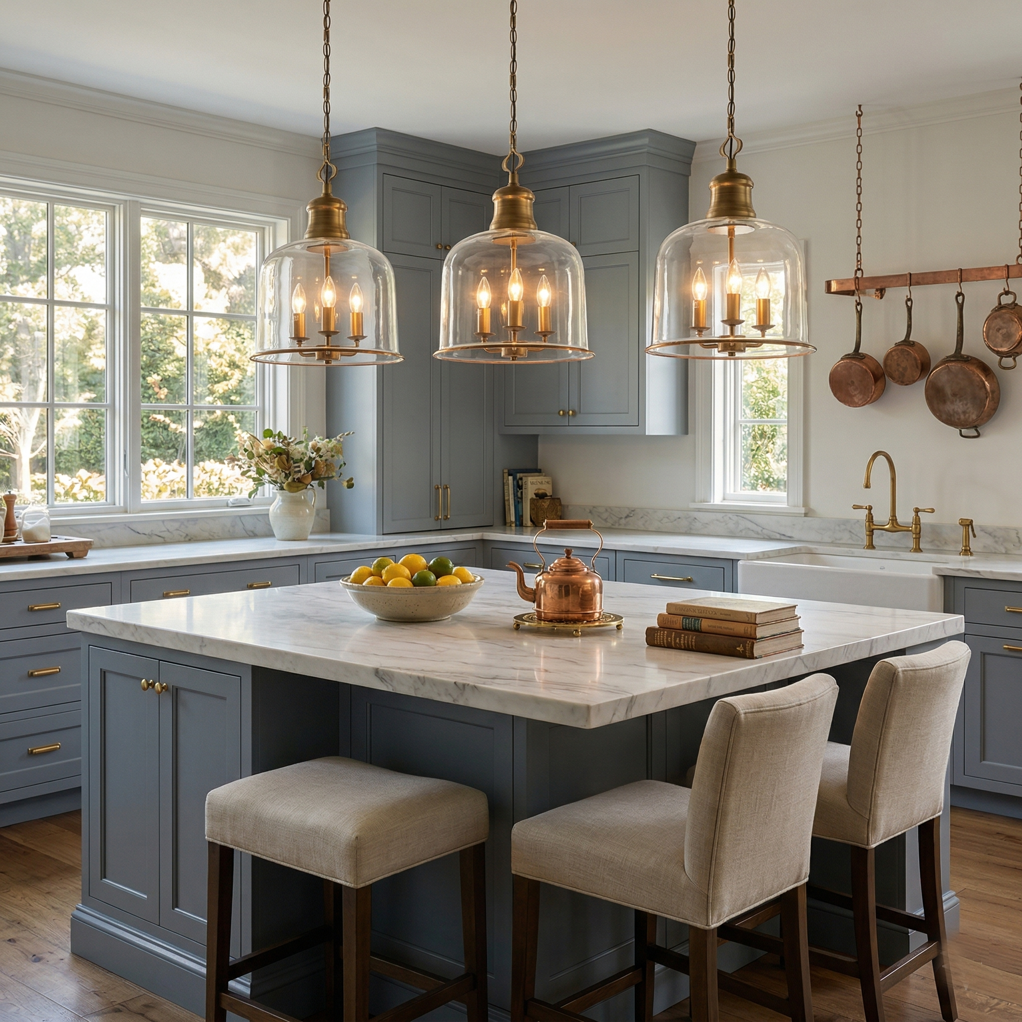 Lindenshire Glass Linear Pendant Light