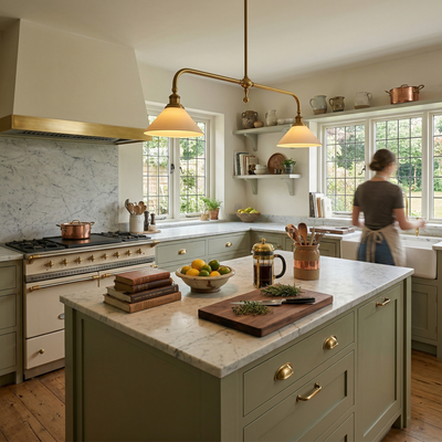 Bellwood Brass Linear Pendant Light