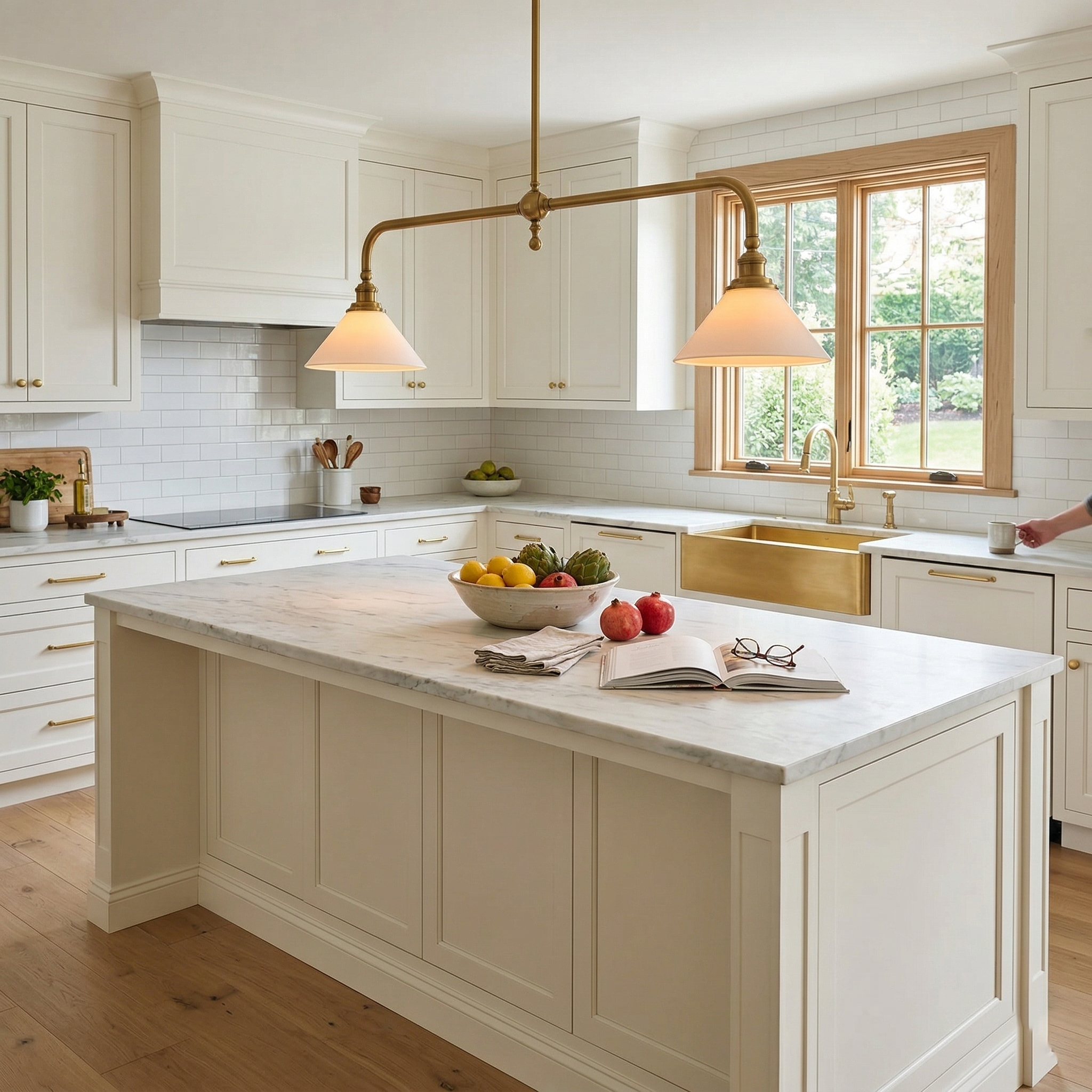 Bellwood Brass Linear Pendant Light