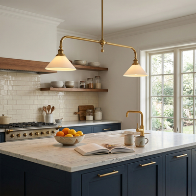 Bellwood Brass Linear Pendant Light