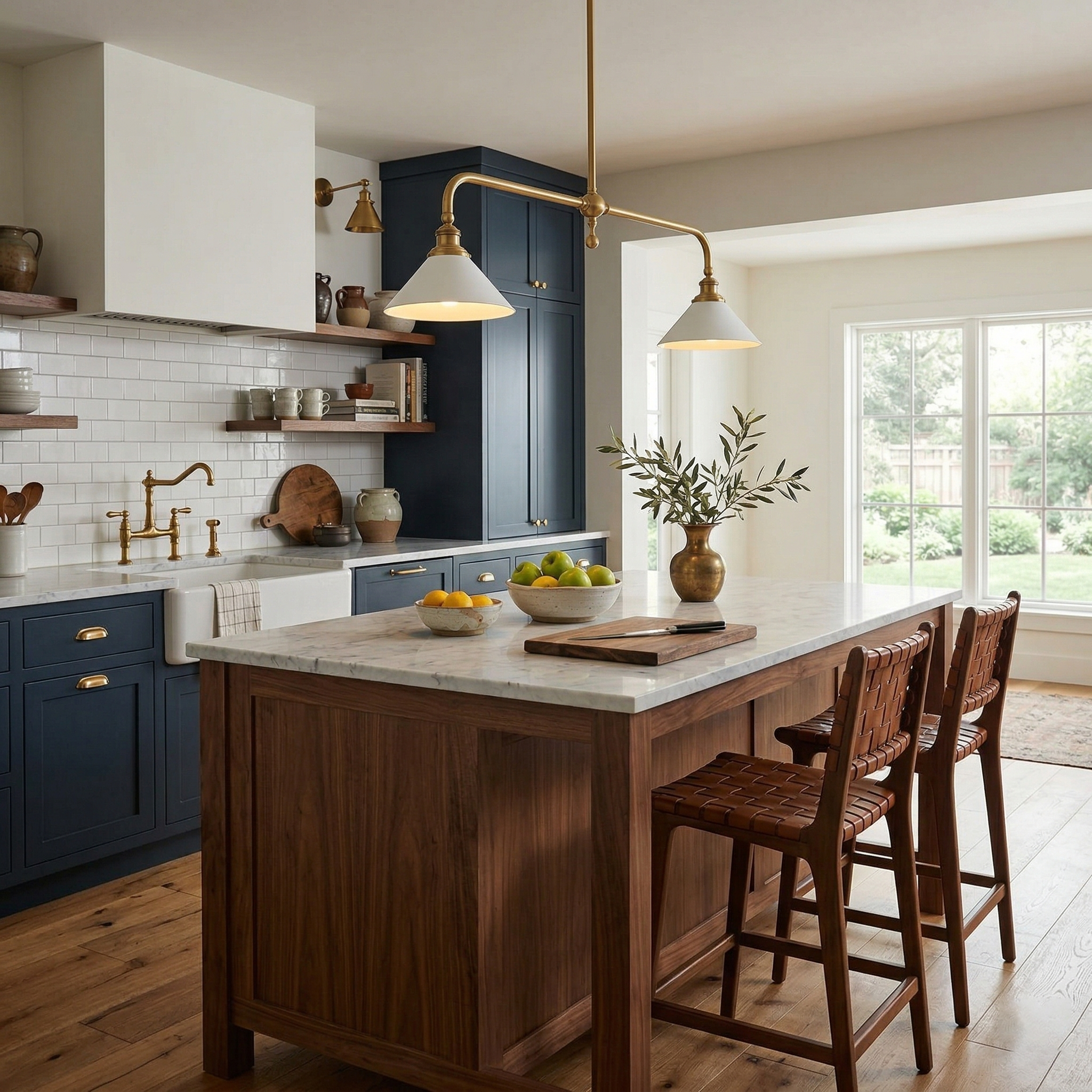 Bellwood Brass Linear Pendant Light